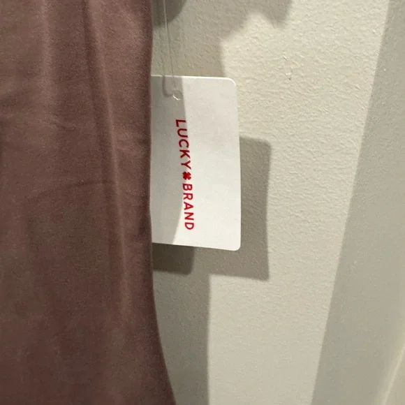 Lucky Brand Women's Short Sleeve Top - Chocolate Brown - Picture 5 of 5